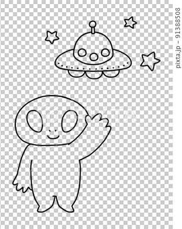 外星人/線條藝術 91388508