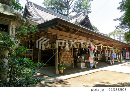 関東最古の八幡神社である大宝八幡宮本殿【拝殿】 91388903