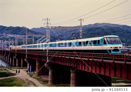 1999年 阪和線を走る381系特急スーパーくろしお9両の写真素材 [91389533] - PIXTA