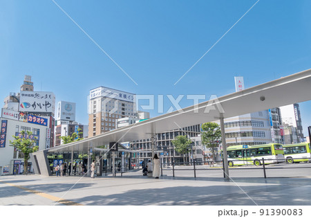 駅前風景 甲府駅 駅前風景 甲府駅 91390083