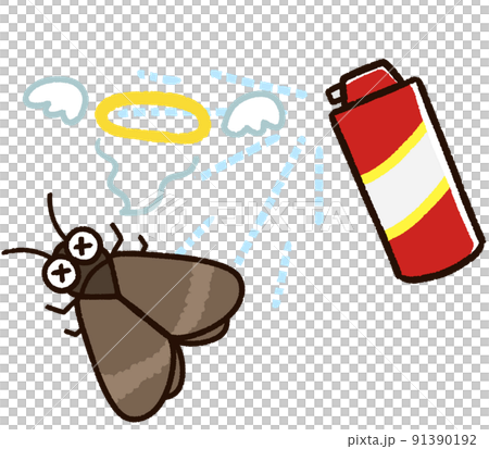 Moth character dead from pesticides 91390192