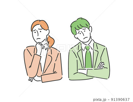 困っている人 91390637