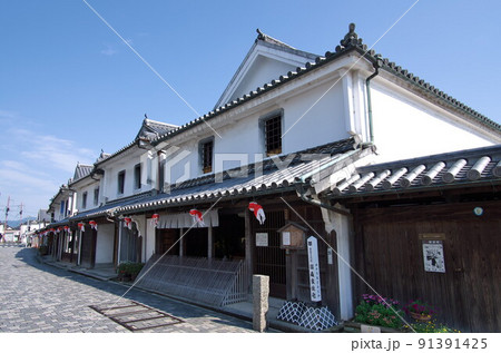 山口県柳井市:白壁の町並み/国森家住宅(重文) 山口県柳井市:白壁の町並み/国森家住宅(重文) 91391425