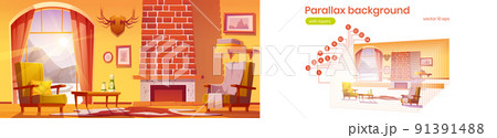 Parallax background for game with wild west room 91391488
