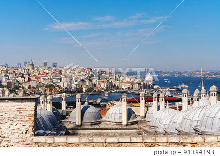 Panoramic view of the city of Istanbul Panoramic view of the city of Istanbul 91394193