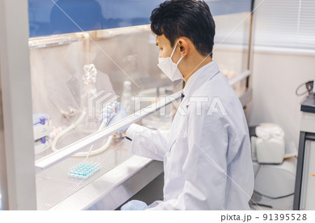 研究室　開発　実験室　臨床検査　バイオテクノロジー　新薬 91395528