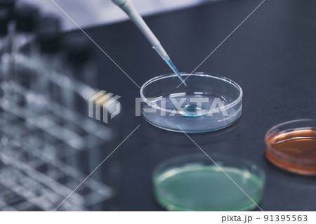 研究室　開発　実験室　臨床検査　バイオテクノロジー　新薬 91395563