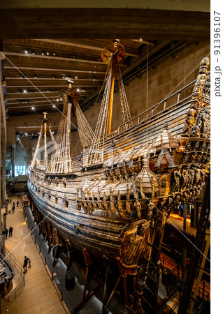 Vasa - old Swedish warship in Stockholm Vasa - old Swedish warship in Stockholm 91396107