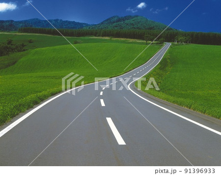 curve road on mountain curve road on mountain 91396933