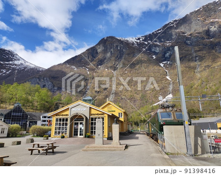 Flam railway station and museum, Flam, Norway Flam railway station and museum, Flam, Norway 91398416