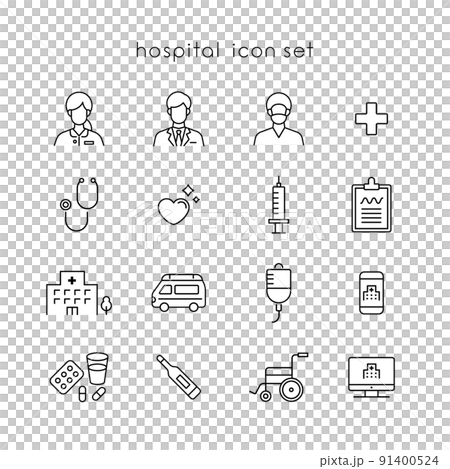 醫院圖標集 91400524