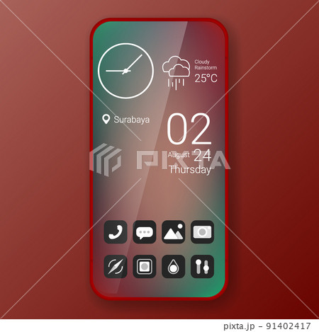 elegant design themes user interface realistic smartphone elegant design themes user interface realistic smartphone 91402417