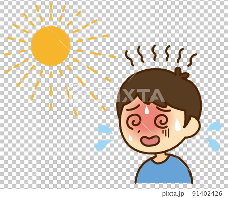 熱中症　男性 91402426