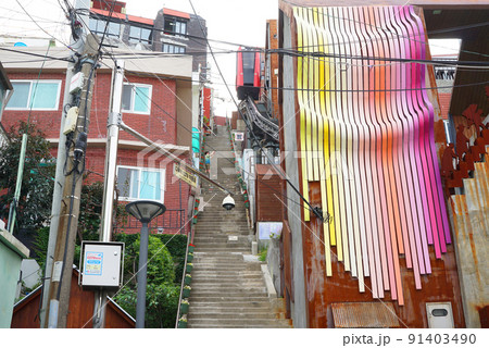 韓国旅行・釜山観光スポットのイバグ168階段 韓国旅行・釜山観光スポットのイバグ168階段 91403490