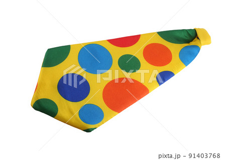 Clown tie isolated on white Clown tie isolated on white 91403768