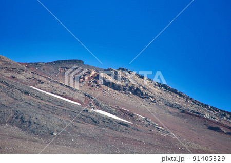 夏登山 富士山 宝永山 夏登山 富士山 宝永山 91405329