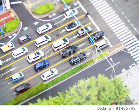 ランドスケープ 街並 大阪駅周辺 チルトシフト ランドスケープ 街並 大阪駅周辺 チルトシフト 91405745