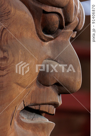 2022年5月10日 東大寺大仏殿の仏像 増長天像頭部 91406870