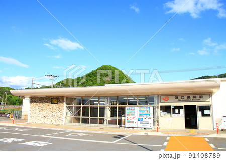 米原市、JR近江長岡駅の風景 米原市、JR近江長岡駅の風景 91408789