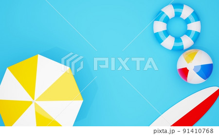 3D素材_夏の海セット 91410768