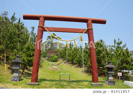 瀧口神社の鳥居（千葉県勝浦市） 91411957