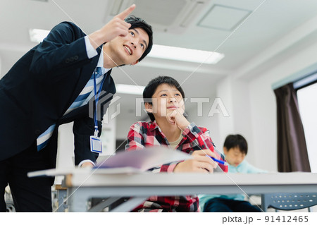 塾 授業風景 勉強 塾 授業風景 勉強 91412465