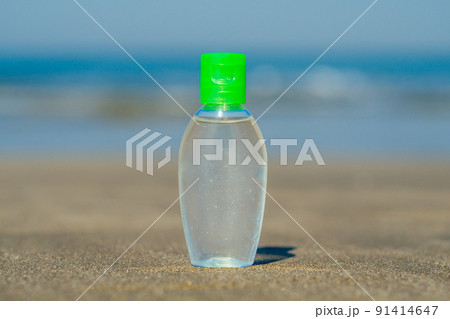 antibacterial gel on the beach in Asia antibacterial gel on the beach in Asia 91414647