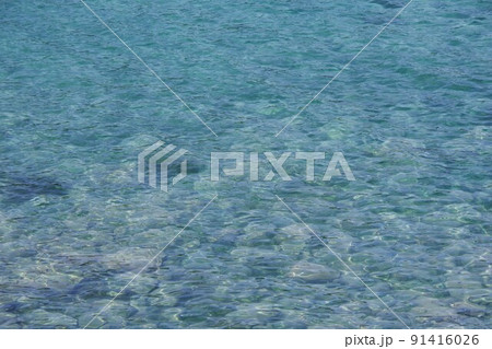 北海道 北見神威岬公園から見た海 北海道 北見神威岬公園から見た海 91416026