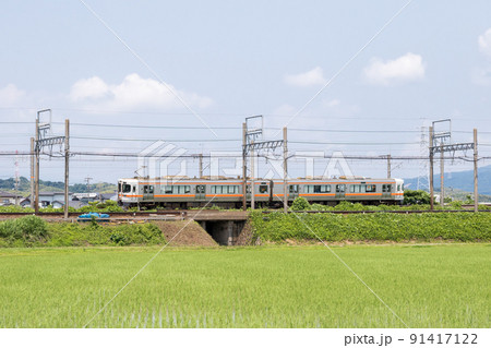 【関西本線】田園地帯を駆け抜ける列車 【関西本線】田園地帯を駆け抜ける列車 91417122