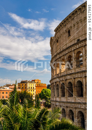 The Colosseum amphitheatre in the centre of the city of Rome, It The Colosseum amphitheatre in the centre of the city of Rome, It 91417995