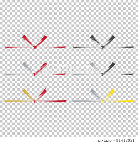 Mizuhiki design set of blurred lines, knotting, different colors Mizuhiki design set of blurred lines, knotting, different colors 91418051