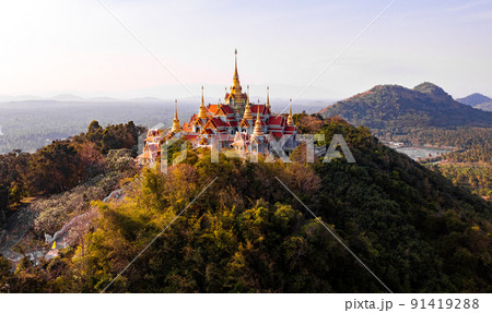 Phra Mahathat Chedi Phakdee Prakat temple in Prachuap Khiri Khan, Thailand 91419288