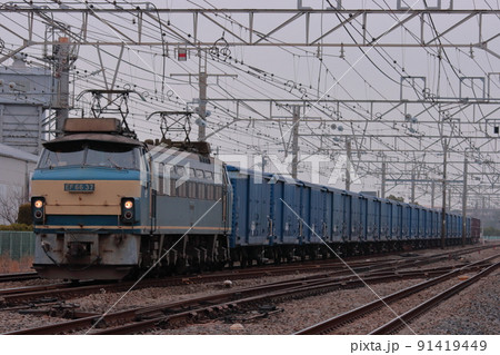 EF66-37号機牽引の紙輸送貨物列車(3461列車)_2010/2/10撮影 91419449