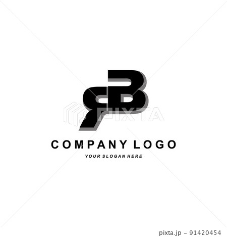 BR letter logo, alphabet illustration of the company's initial brand design, t-shirts, screen printing, stickers BR letter logo, alphabet illustration of the company's initial brand design, t-shirts, screen printing, stickers 91420454