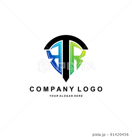 BR letter logo, alphabet illustration of the company's initial brand design, t-shirts, screen printing, stickers BR letter logo, alphabet illustration of the company's initial brand design, t-shirts, screen printing, stickers 91420456