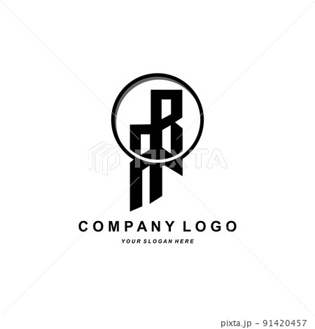BR letter logo, alphabet illustration of the company's initial brand design, t-shirts, screen printing, stickers BR letter logo, alphabet illustration of the company's initial brand design, t-shirts, screen printing, stickers 91420457