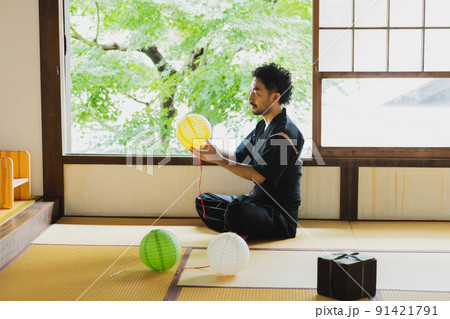 和室　男性　甚平 91421791