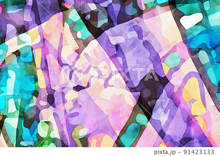 Abstract beautiful elegant watercolor texture 91423133