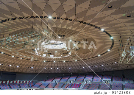 丸善インテックアリーナ大阪(大阪市中央体育館)の館内 丸善インテックアリーナ大阪(大阪市中央体育館)の館内 91423308