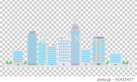 Illustration of business district 91423477