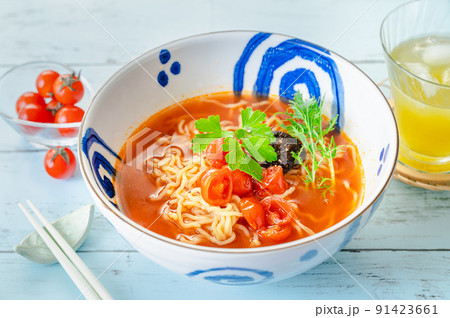 冷製トマトラーメン 冷製トマトラーメン 91423661