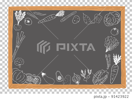 蔬菜手繪線描插圖 91423922