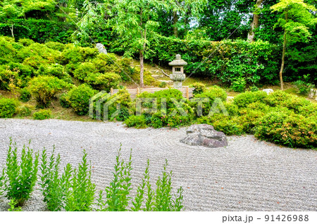 京都、一乗寺金福寺の庭園 91426988