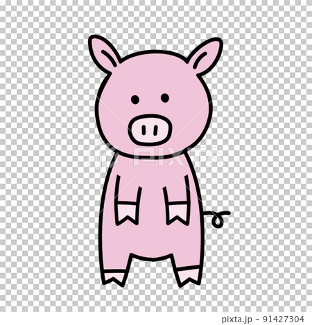 Illustration of pink lid 91427304