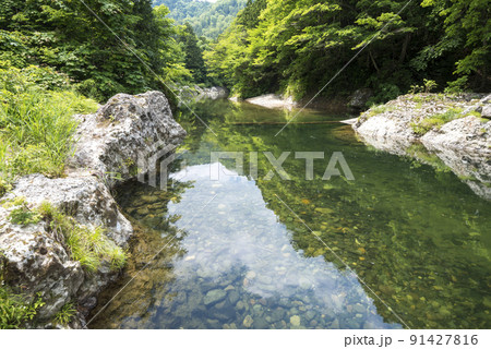 青森県　薬研渓谷 91427816