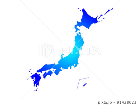 冷たい日本列島 冷却 青 冷たい日本列島 冷却 青 91428023