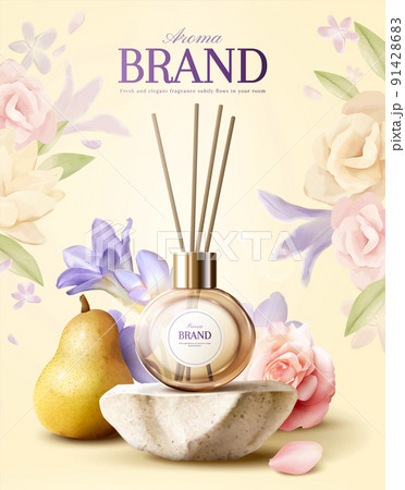 3d floral aroma reed diffuser ad 91428683