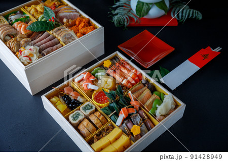 行事 正月 落ち着いた大人のおせち料理 行事 正月 落ち着いた大人のおせち料理 91428949