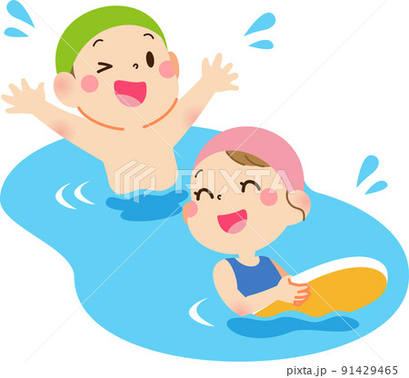 水遊びする子供たち 水遊びする子供たち 91429465