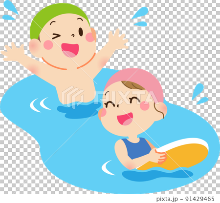 水遊びする子供たち 水遊びする子供たち 91429465